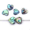 Natuurlijke hartvormige abalone schelp kralen met kleurrijke irisatie voor DIY sieraden - Hart / 15mm / AB Wit