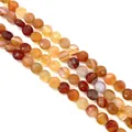 Polished red carnelian agate coin beads in a faceted 5x8mm design for DIY jewelry - 8x8x5mm (Approx 25 Pieces) / Red Agate