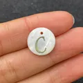 Pendentif lettre C ronde en nacre naturelle et or pour la création de bijoux DIY - Lettre C