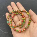 Mixed color 5x7mm imperial jasper beads with natural irregular texture for DIY jewelry - Mixed Warm Colors