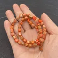 5x7mm natürliche Kaiserstein Perlen mit orangefarbenem und rotbraunem Muster - Orange Rot Braun Geädert
