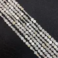 Natural mother of pearl clover shaped beads with iridescent shell luster for jewelry - Plum Flower