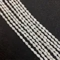 Natural white mother of pearl teardrop loose beads for handmade jewelry DIY crafts - Small Water Drop Shape