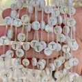 8mm white shell beads with gold letter T for DIY jewelry and handmade accessories - 8mm / Letter T