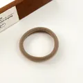 Seamless brown high elasticity hair tie with soft fabric texture in milk coffee color - Khaki
