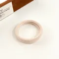 Élastique à cheveux sans couture beige café avec une texture tissée de qualité - Blanc Cassé