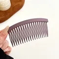 Peigne à cheveux violet mat élégant pour fixer les franges et coiffer les chignons - Violet