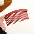Peigne à cheveux rouge foncé mat pour femmes coiffage élégant et fixation des cheveux - Rouge Brique