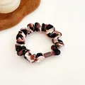Elastisches Haargummi mit Leopardenmuster in Braun mit stylischer Harzschnalle - 5# Vintage Tiger