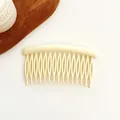 Minimalist matte cream hair comb for fringe styling with non-slip hollow tooth design - Off White