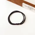 Élastiques à cheveux noirs multi-brins durables pour queue de cheval et coiffure simple - Café Foncé