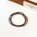 Élastique à cheveux marron café à plusieurs brins durable avec une grande élasticité - Marron