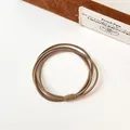 Élastique à cheveux marron multi-brins haute élasticité au design minimaliste - Café Clair