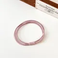 Élastiques à cheveux roses multibrins à haute extensibilité et design minimaliste - Rose Clair