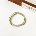 Élastique à cheveux vert clair en caoutchouc multi-brins extensible pour queues de cheval - Vert