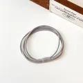 Élastique à cheveux gris clair multibrins à haute élasticité pour femmes élégantes - Gris clair