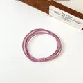 Élastiques à cheveux rose poudré avec design à nœud tressé multi-brins élégant - Vieux rose