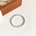 Élastique à cheveux sans couture argenté brillant pour enfants à haute élasticité - Argent