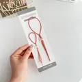 Coral pink hair styling tool set with large and small pull-through needles for buns - 2 Piece Set (Hair Tail Tools x2) / Dusty Pink