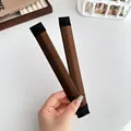 Dunkelbraunes Set aus Dutt-Machern mit flexiblem Kunsthaar für französisches Styling - Braun