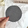 Filet à cheveux élastique pour chignon ballet ou bureau avec tissu à carreaux noir et blanc - Carreaux Fins Noir Et Blanc (07#)