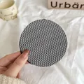 Filet à cheveux rond à motif nid d'abeille noir et blanc avec bordure élastique souple - Texture Nid d'abeille Noir Et Blanc (12#)
