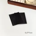 Set di 2 cuscinetti magici neri per fissare la frangia, adesivi in nylon 6,2x7cm - 6.2*7cm / Set da 2 / Nero Piccolo