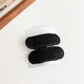 Invisible black hair volume pads for roots, set of two oval hair clips on display card - Black