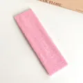 Bandeau élastique en tissu éponge rose pour le lavage du visage et yoga avec texture douce - 1# Rose Clair