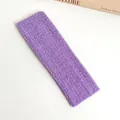 Bandeau élastique en tissu éponge violet pour le lavage du visage et le yoga - Violet Clair