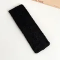 Bandeau sport élastique noir en peluche douce pour le yoga et le nettoyage du visage - 7#Noir