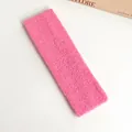 Bandeau élastique rose en tissu éponge pour le lavage du visage et le yoga - 10# Rose foncé