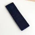 Bandeau de sport en tissu éponge bleu foncé, élastique et absorbant pour yoga - Bleu Marine