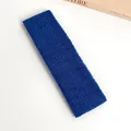 Bandeau élastique en tissu éponge bleu marine pour le yoga et le lavage du visage - Bleu Royal