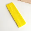 Bandeau élastique en tissu éponge jaune vif pour yoga sport et nettoyage du visage - Jaune Clair