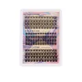 DIY cluster lashes set with fluffy 10-16mm individual extensions in black finish - Eyelash Box Only (DIY-SET-279)