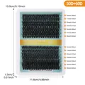 Σετ επέκτασης βλεφαρίδων DIY με 280 τούφες από 50D και 60D μαύρες χειροποίητες βλεφαρίδες - 50D και 60D Μικτές Μεμονωμένες Βλεφαρίδες (DIY-SET-295)