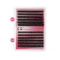 Kit extension ciglia fai-da-te con densità 80D e 100D in un vassoio rosa - DIY-SET-293