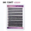DIY cluster lashes set with 156 pieces in lengths 10-16mm for volume eyelash extensions - Single Tray Cluster Lashes (DIY-TZ077)