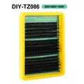 DIY eyelash extension kit featuring 60D 80D 100D volume lashes in length 10-16mm - Dense Fluffy Style Solo Tray