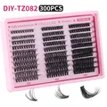 Σετ επέκτασης βλεφαρίδων DIY 300 τεμαχίων με μείγμα 30D 40D 50D και βλεφαρίδες 10-18mm - Diy-tz082 [χνουδωτό 30d+40d+50d] 300 Συστάδες