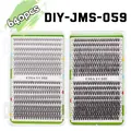 64er DIY Wimpernextensions Set mit 10-16mm D-Curl Einzelwimpern in weißer Box verpackt - DIY-JMS-059