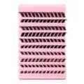 Ciglia finte a grappolo DIY in 10 file su vassoio rosa con stile nero naturale DD curl - Stile di Lunghezza Mista (DIY-SET-366)