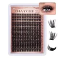 DIY cluster lash extension kit with black individual lashes in 10mm to 16mm lengths - DIY-SET-331 / Single Tray Only