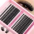 DIY cluster lashes set with mixed lengths 8-18mm in C curl for voluminous 3D volume effect - Style 350 (DIY-SET-350)