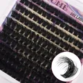 Diepzwarte DIY individuele wimperclusters in gemengde 60D 80D 100D maten voor extensions - 100D Stijl