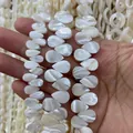 Strand of natural white mother of pearl teardrop beads for DIY jewelry making - Small Teardrop Style (No. 10) / 6x10mm