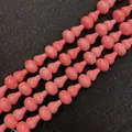 Roze kalebasvormige synthetische koraalkralen voor DIY sieraden en halskettingen - Gladde Fleskalebasvorm / 12x20mm (50 stuks/verpakking)