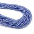 Macro-opname van gefacetteerde lichtblauw en lavendel zirkoonkralen voor DIY sieraden - Kleine Stijl / Lichtblauw Paars (No.3)