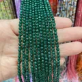 Perles d'améthyste vert foncé facettées pour création de bijoux et colliers - 3mm / Vert Foncé